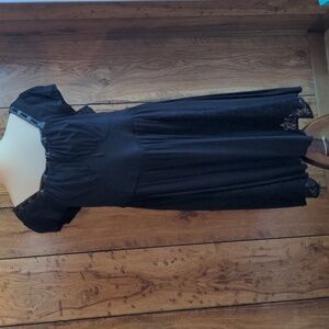 Torrid Black Witch Corset Lace Dress